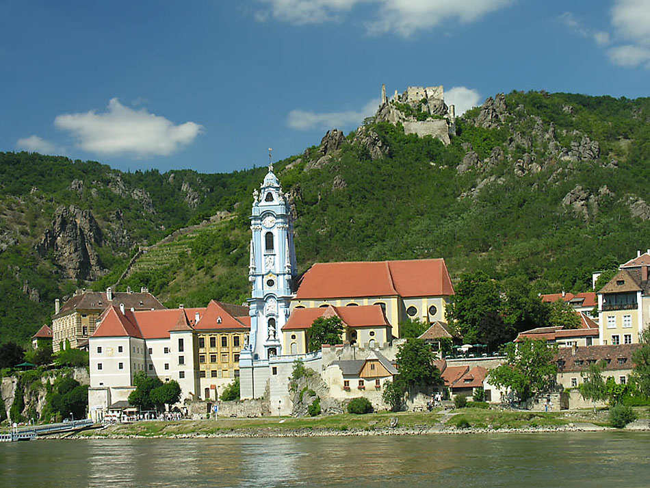 Dürnstein Ansicht von der Donau